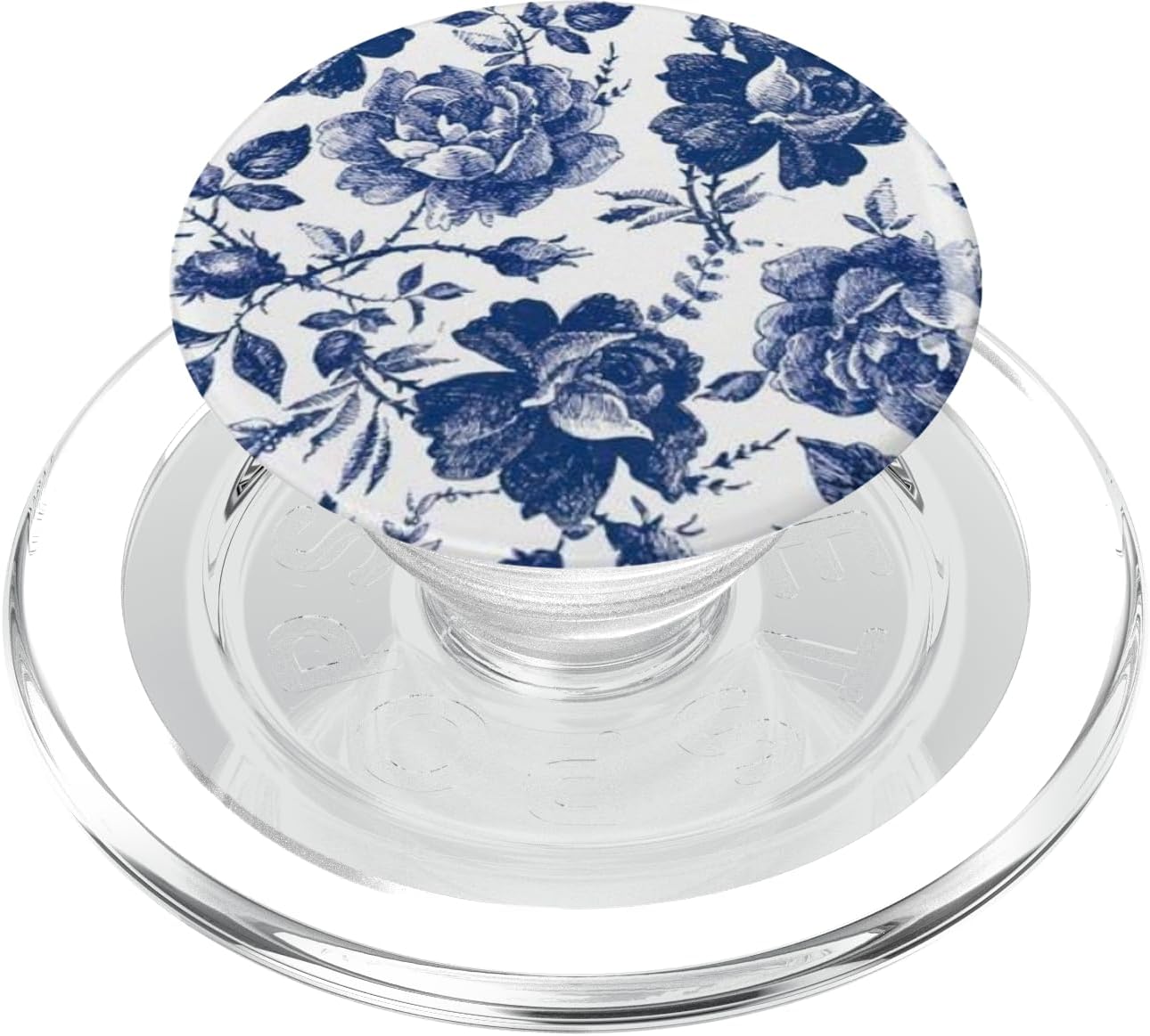 BLUE & WHITE ROSE PopSockets PopGrip for MagSafe