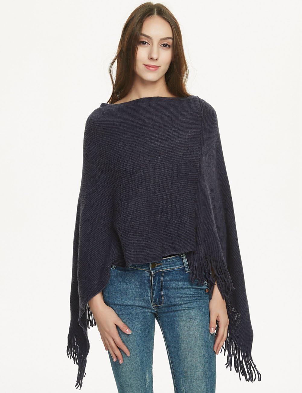 Ferand Women's Lightweight Poncho Sweater Versatile Shawl Wraps Holiday Gifts for Women 2024 - Image 3