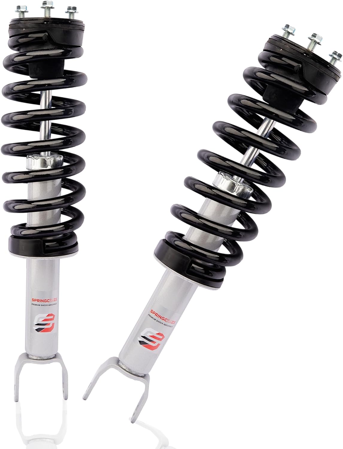 2" Loaded Struts Compatible with 2012-2018 Ram Truck 1500 4WD Lifted Coil Spring Struts-Black