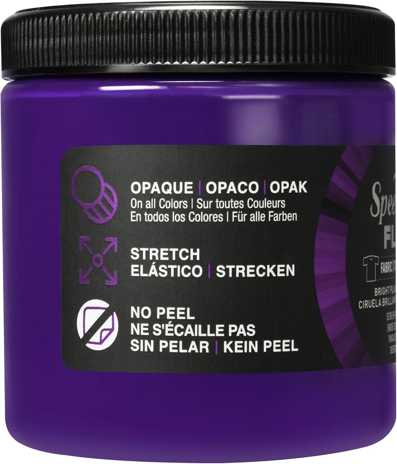 Speedball Flex Fabric Screen Printing Ink, 8-Ounce, Bright Plum for T-Shirt and Silkscreen Printmaking