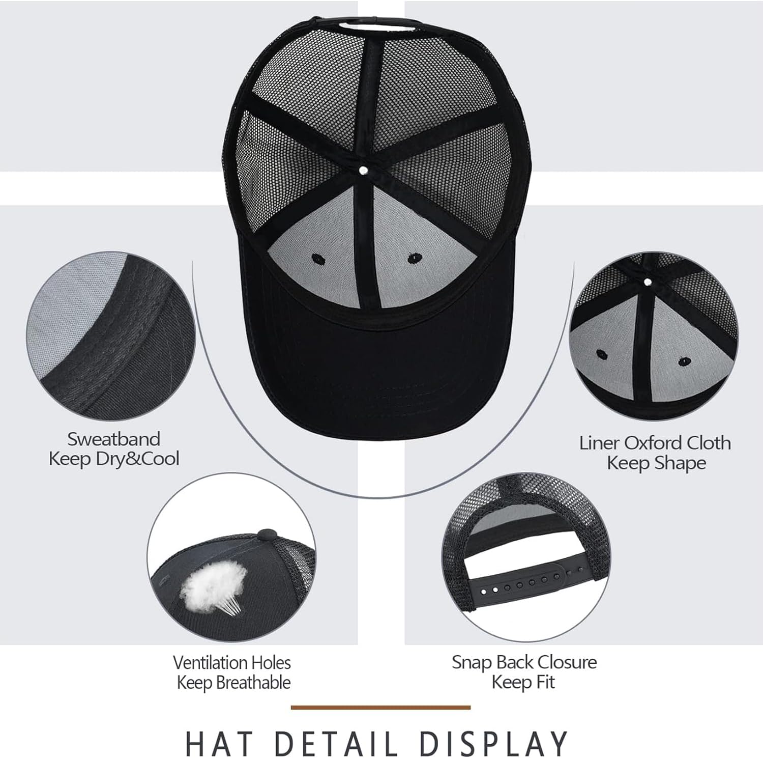 Funny Gifts for Grandpa,Grandpa Gifts from Grandkids, Birthday Gift,Trucker Hat for Men Mesh-Back Baseball Cap - Image 5