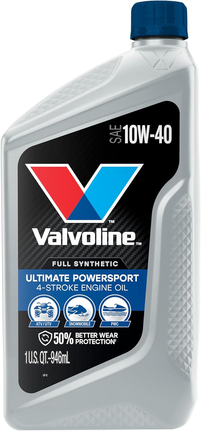 Valvoline 4-Stroke Powersport Full Synthetic Motor Oil 1 Quart (Pack of 6)