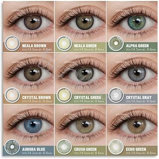 Color Contact Lens Guide Beauty Salon Poster (8) Canvas Painting for Living Room Bedroom Decor 12x12inch(30x30cm) Unframe-style