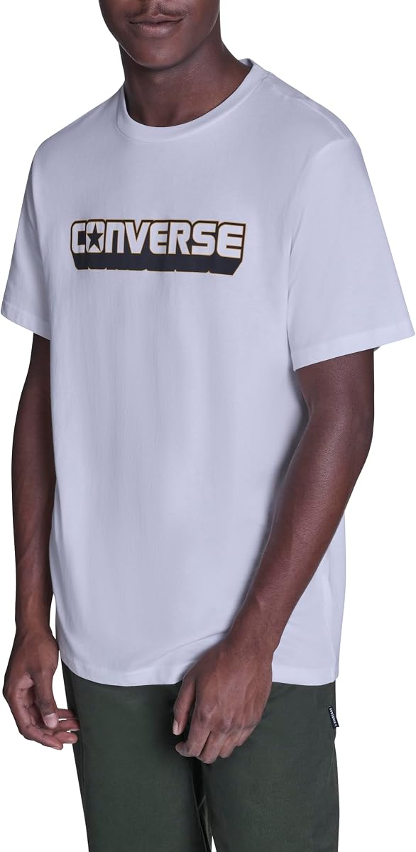 Converse Camiseta con logotipo de dimensión para hombre
