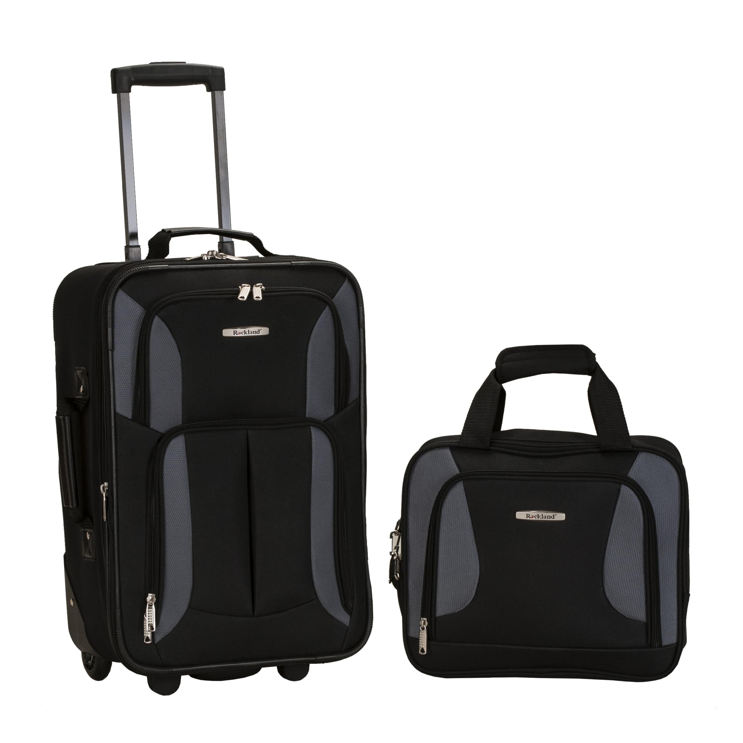 RocklandFashion Softside Upright Luggage Set, Color, One Size, Fashion Softside Upright Luggage Set