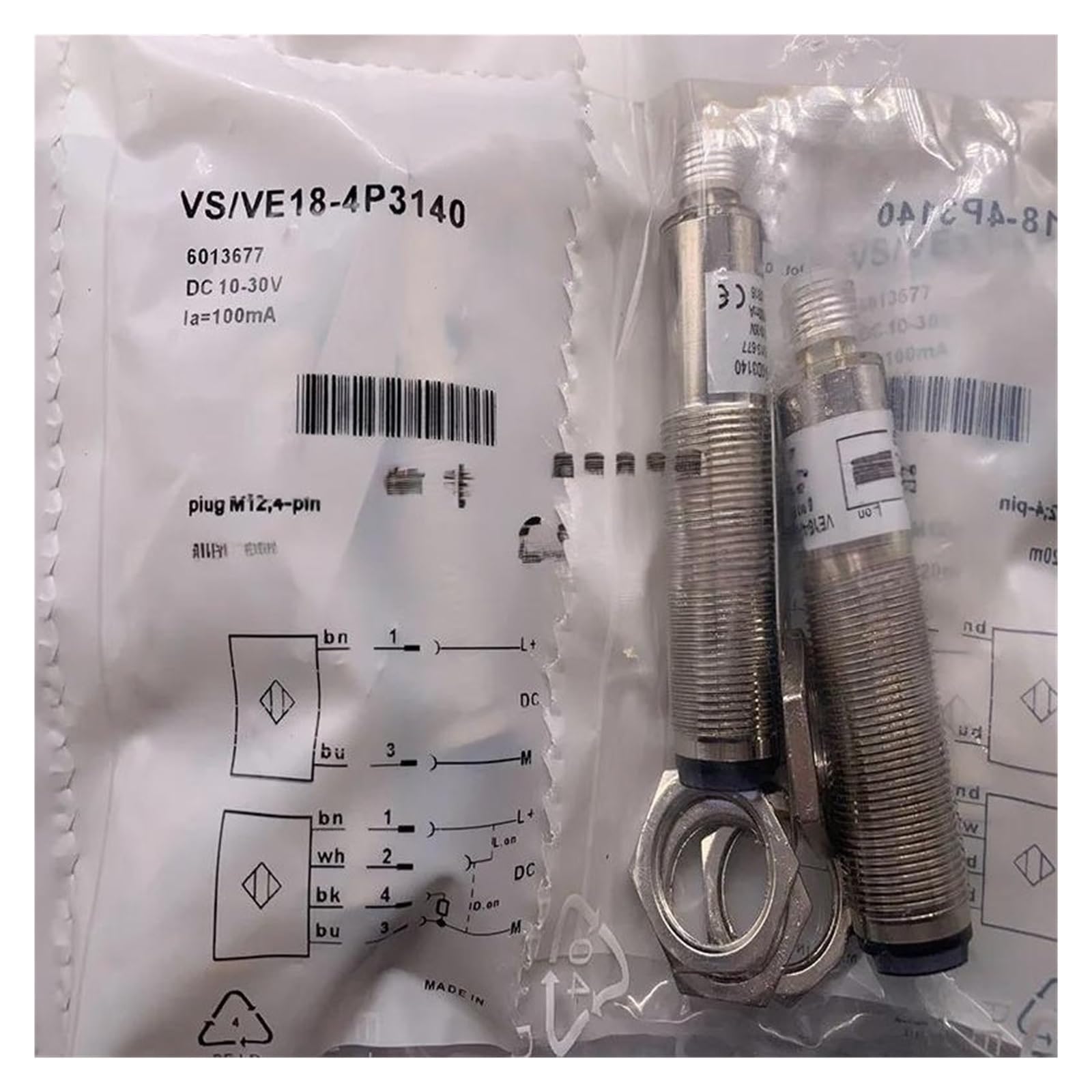 Capteur VS/VE18-4N3140 barriere optique industrielle NPN M18
