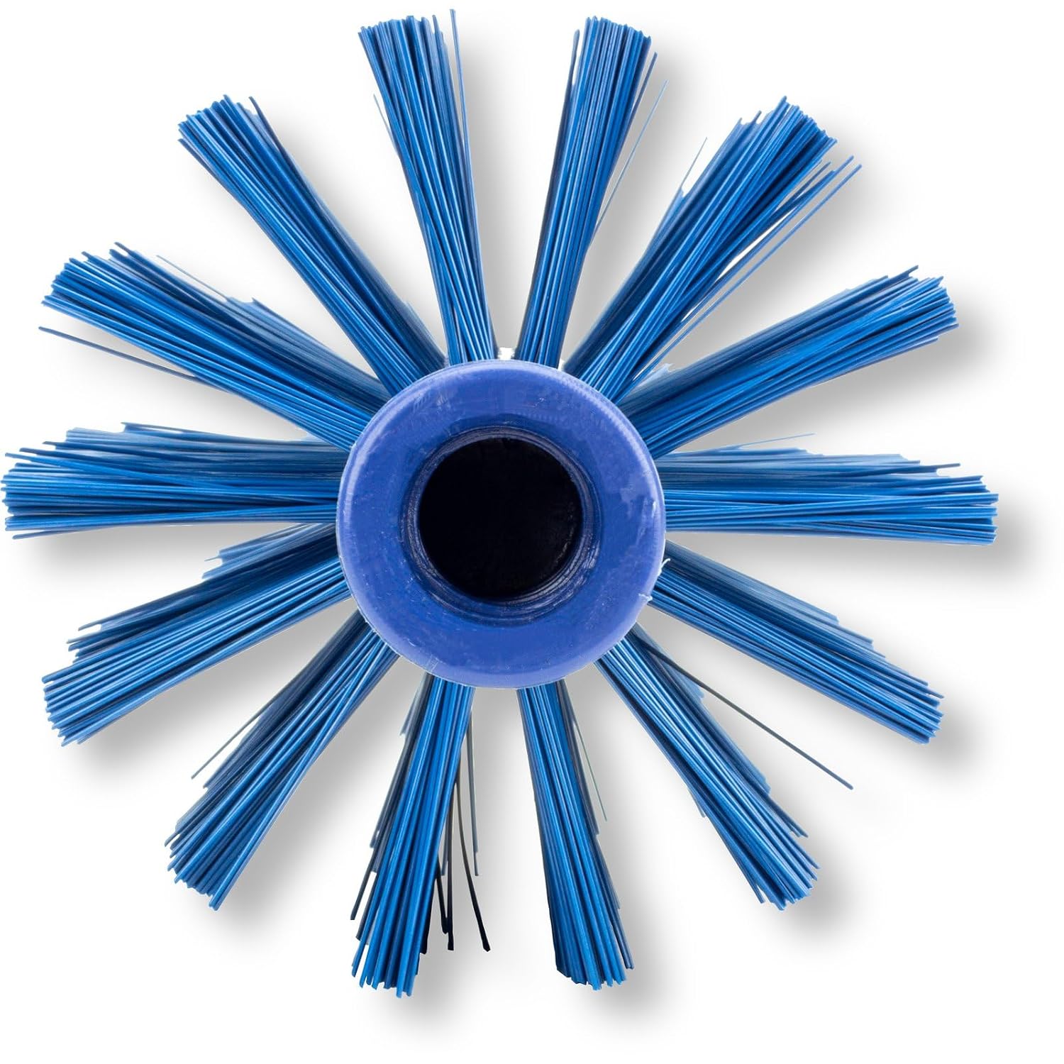 SPARTA Industrial Tank Brush Head Pipe Brush Head, Drain Brush with 3/4" Thread Hole (Handle Not Included) for Commercial Use, Plastic, 4 x 7.1 Inches, Blue