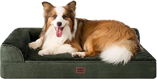 Miniatura 22 de EHEYCIGA Cama extra grande para perro torpedica, cama XL de espuma viscoelástica para perro con funda extraíble lavable, sofá impermeable para