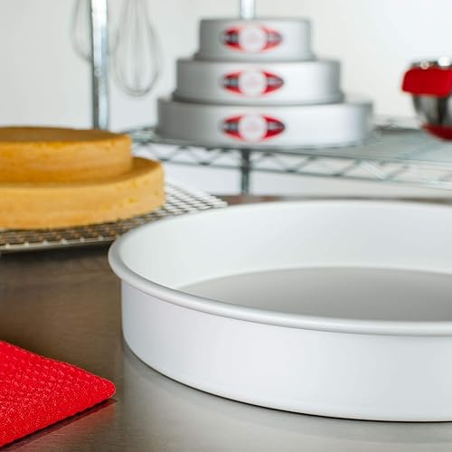 Vista 125 de Fat Daddio's - Molde redondo para pasteles, 14 x 3 pulgadas, plateado