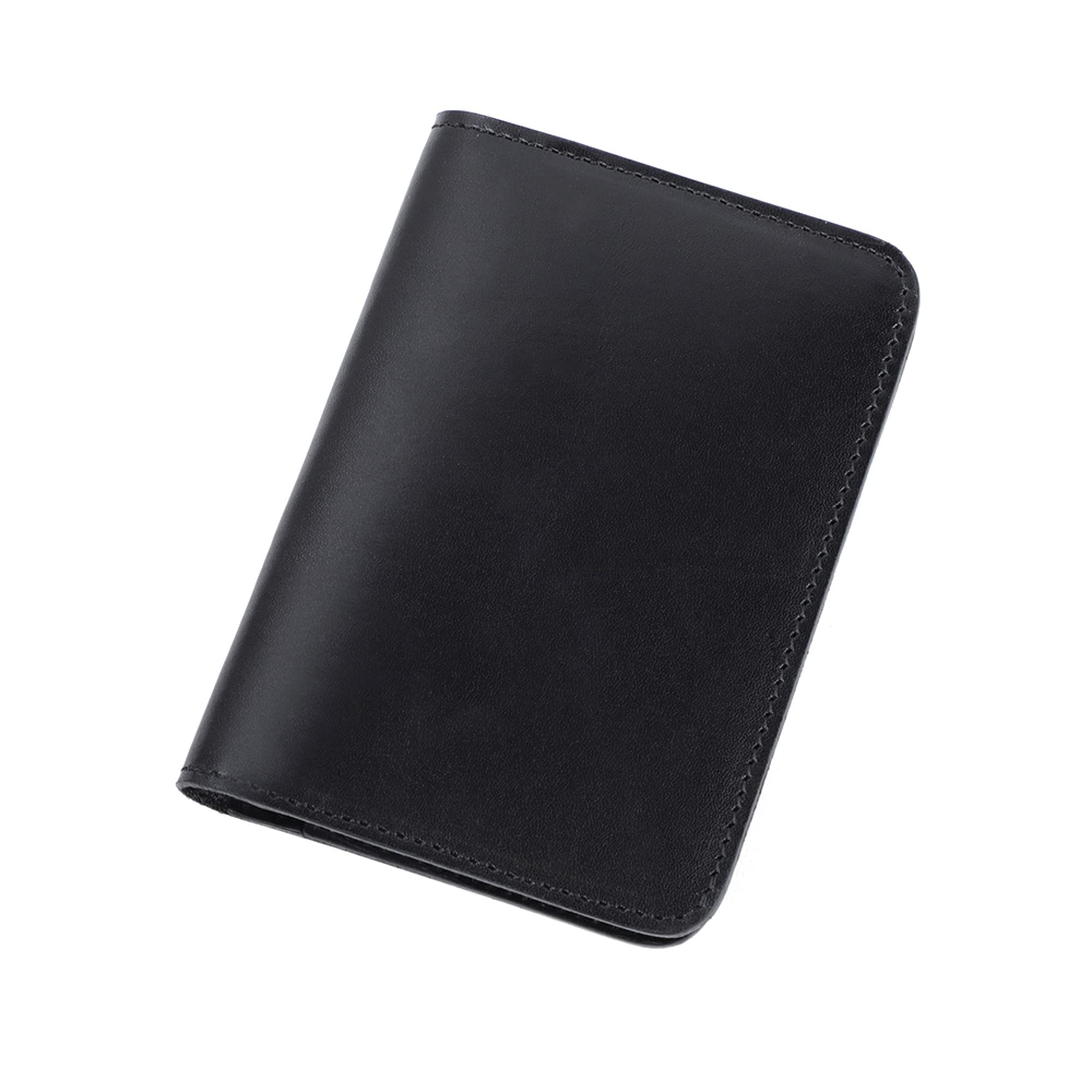 Su.B.dgnPassport Holder, Leather, Passport Cover, Passport Wallet for Cards, Ticket and Cash - Black
