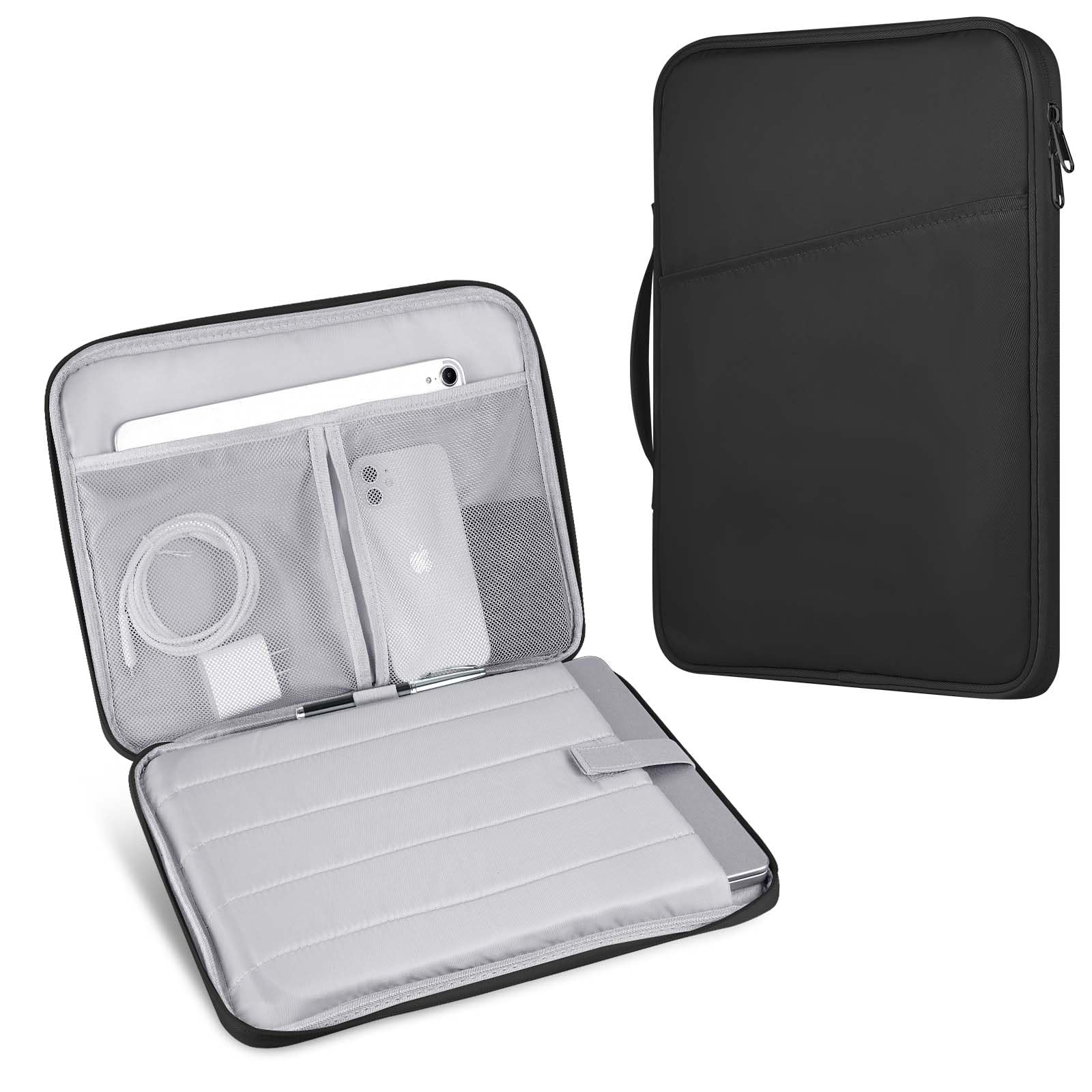 HoYiXi 15 16 Inch Laptop Sleeve Case for MacBook Pro 16/15.4'' MacBook Pro 15/15.6 inch Dell XPS/with Anti-Drop Protective Case 15''-16'' Dell Lenovo HP ASUS Acer Surface PC-Black