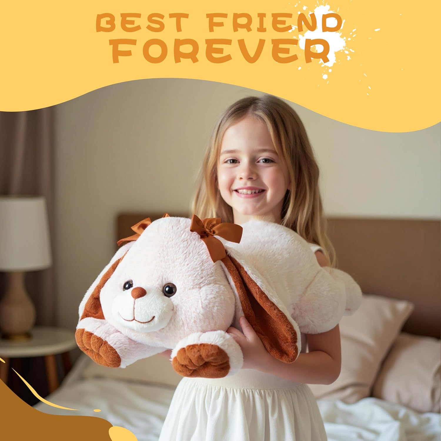 Large Weighted Rabbit Stuffed Animal,28" Big Bunny Plush Toy,Cute Giant Cuddly Soft Gift for Babies, Boys, Girls,Girlfriend on Christmas, Valentine's Day