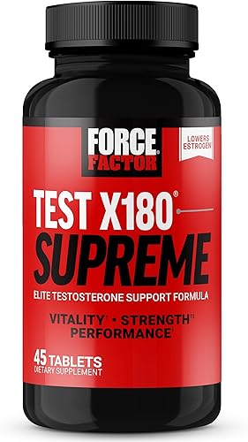 Miniatura 15 de Force Factor Prueba X180 Alpha Max Total Testosterona y Óxido Nítrico Booster para Hombres con Semilla de Alholva y Tribulus para aumentar el flujo