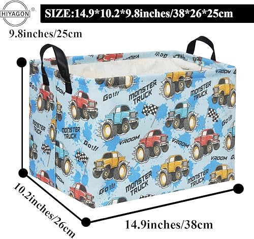 Miniatura 287 de HIYAGON Cesta de almacenamiento para niños, cesta de regalo para bebé, cesta de regalo, cesta organizadora de juguetes lindos, caja rectangular