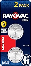 Rayovac CR2032 3V Batteries, 3 Volt Battery Lithium Coin, 2 Count