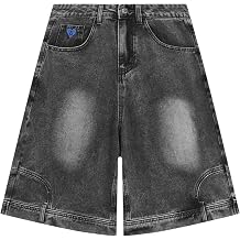 Aelfric Eden Washed Reverse Jorts Mens Casual Denim Shorts Loose Fit Baggy Jean Short Streetwear Trendy Outfits