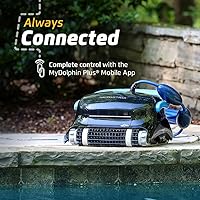 Vista 5 de Dolphin Nautilus CC Plus Wi-Fi - Aspiradora robótica automática para piscina, siempre limpia, nunca se carga, con cepillo para escalar la pared