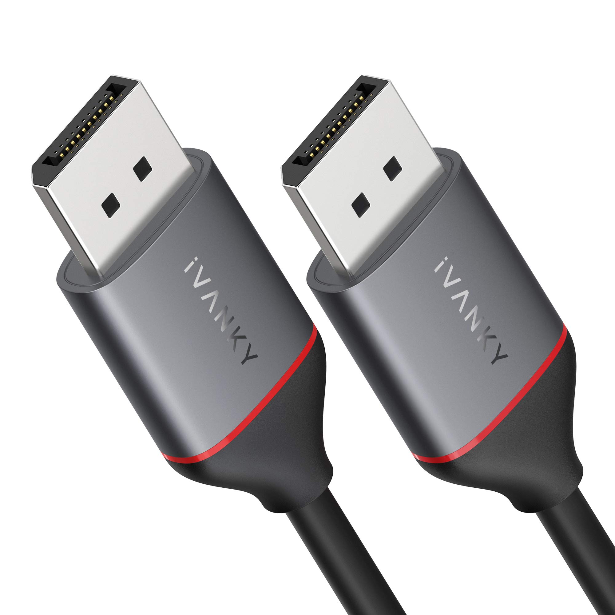 DisplayPort Cable 6.6ft, iVANKY DP Cable, [Updated New Model] DisplayPort 1.2, 2K@144Hz, 4K@60Hz, 3D, DisplayPort to DisplayPort Cable, Compatible Laptop, PC, Gaming Monitor, TV