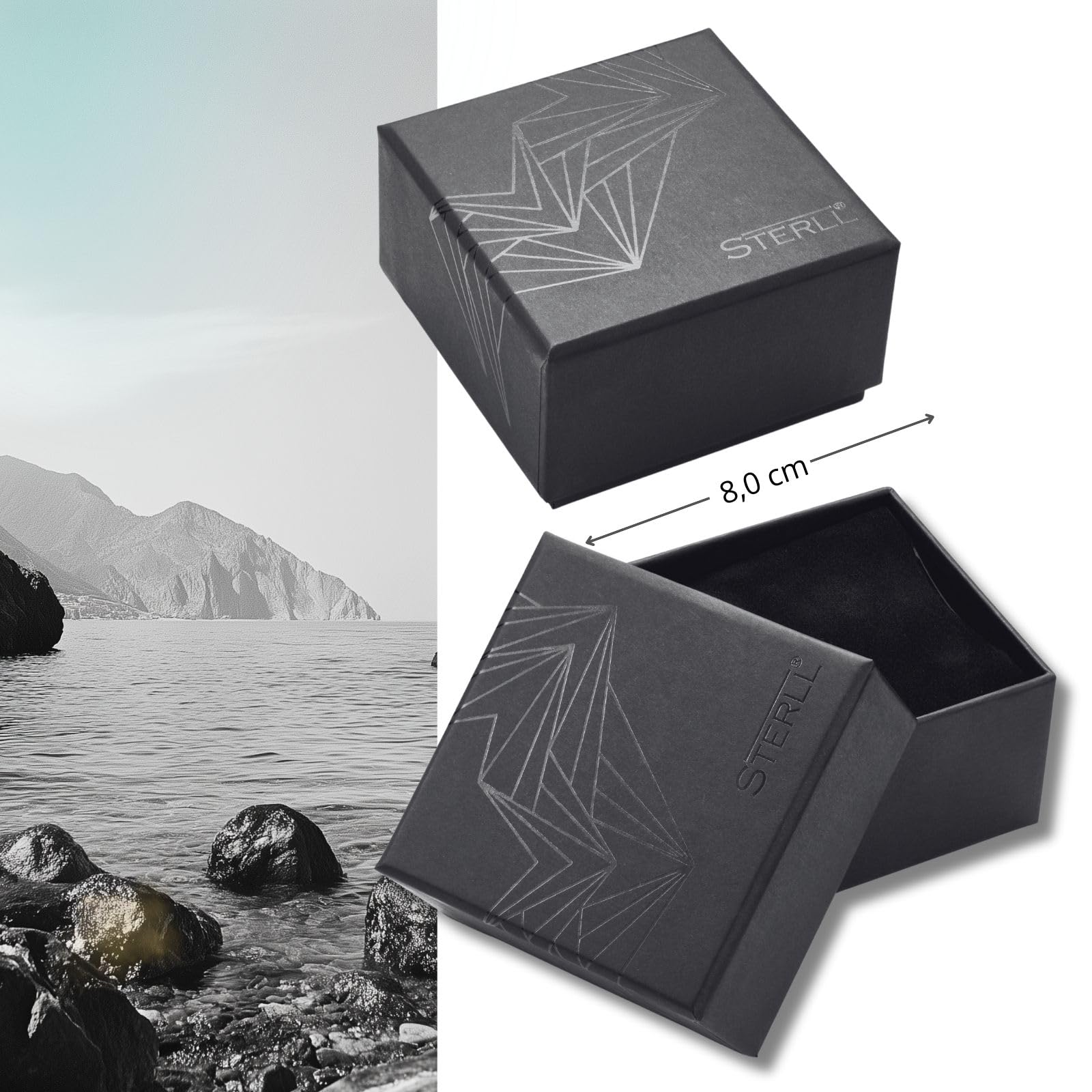 Pulsera para hombre chapada en oro de plata chapada en oro, embalaje ecológico, regalos para socios