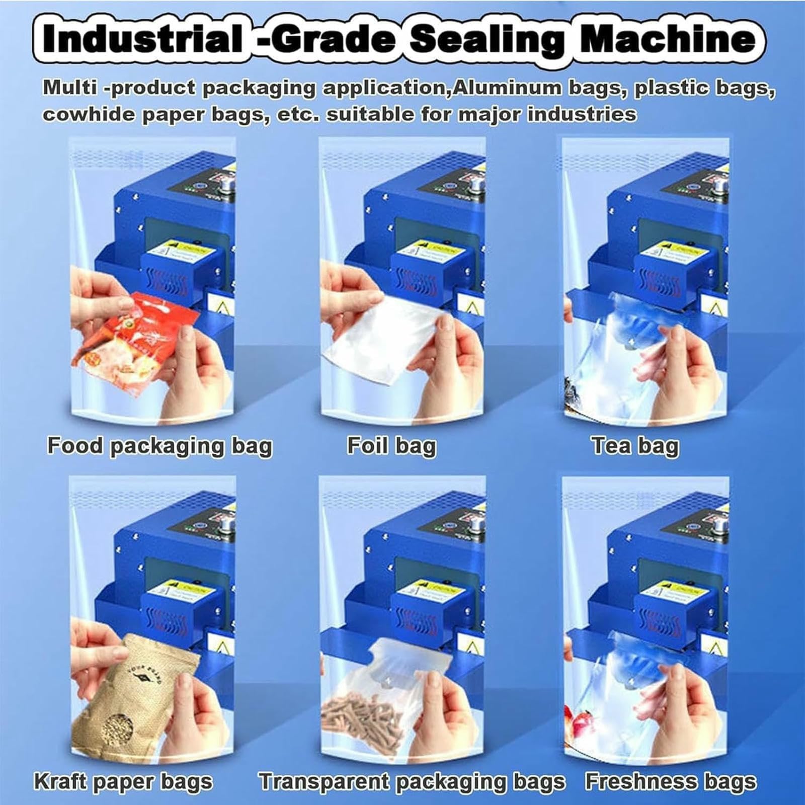 Machine D'étanchéité Industrielle Scellant De Bande Continue, Sac en Plastique en Plastique Automatique Machine De Scellage De Chaleur pour Sacs en PVC, Sac en Papier, Sac en Papier Kraft