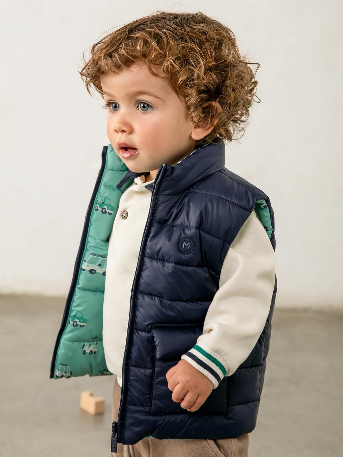 Mayoral Reversible Vest for Baby-Boys Aquarium