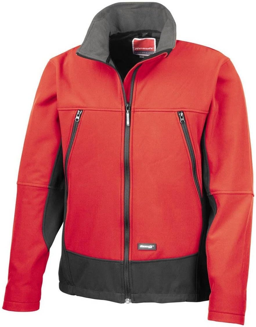 Result Mens Softshell Activity Waterproof Windproof Jacket (XXL) (Red/Black)