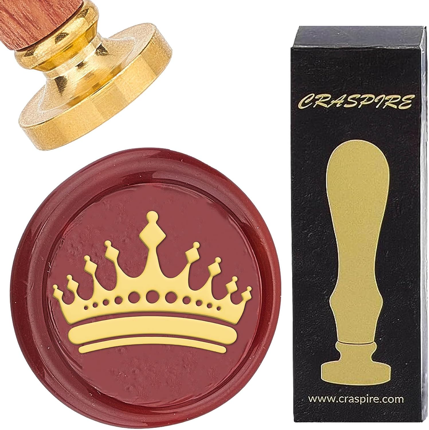 CRASPIRE Heart Wax Seal Stamp 25mm Removable Brass Head Vintage Love Heart Bird Sealing Wax Stamp with Wooden Handle for Wedding Valentine's Day Christmas Envelopes Invitations Gift Cards Decoration