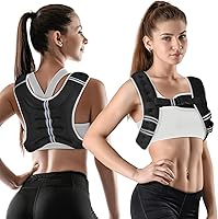 WIN4ALL Adjustable Weighted Vest for Women 6-20lbs | Comfortable Running, Walking, Strength Training Gear - Black