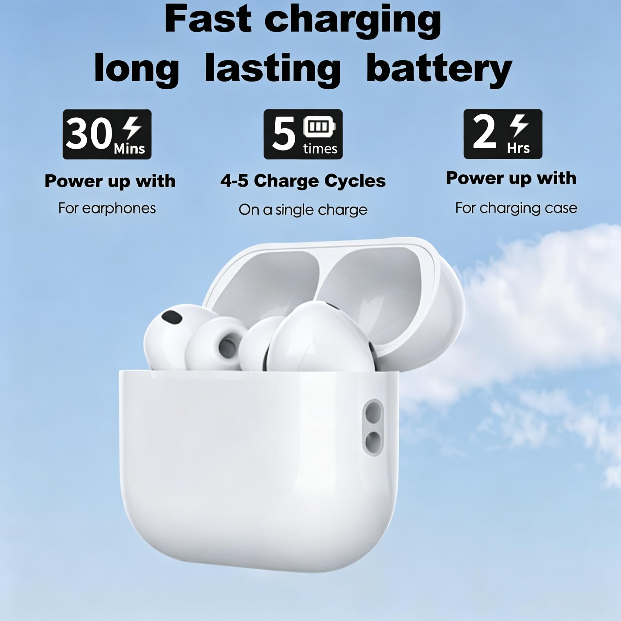 Custodia di ricarica wireless compatibile con AirPods Pro 3 | Ricarica USB-C, custodia di ricambio, AirPods Pro 3