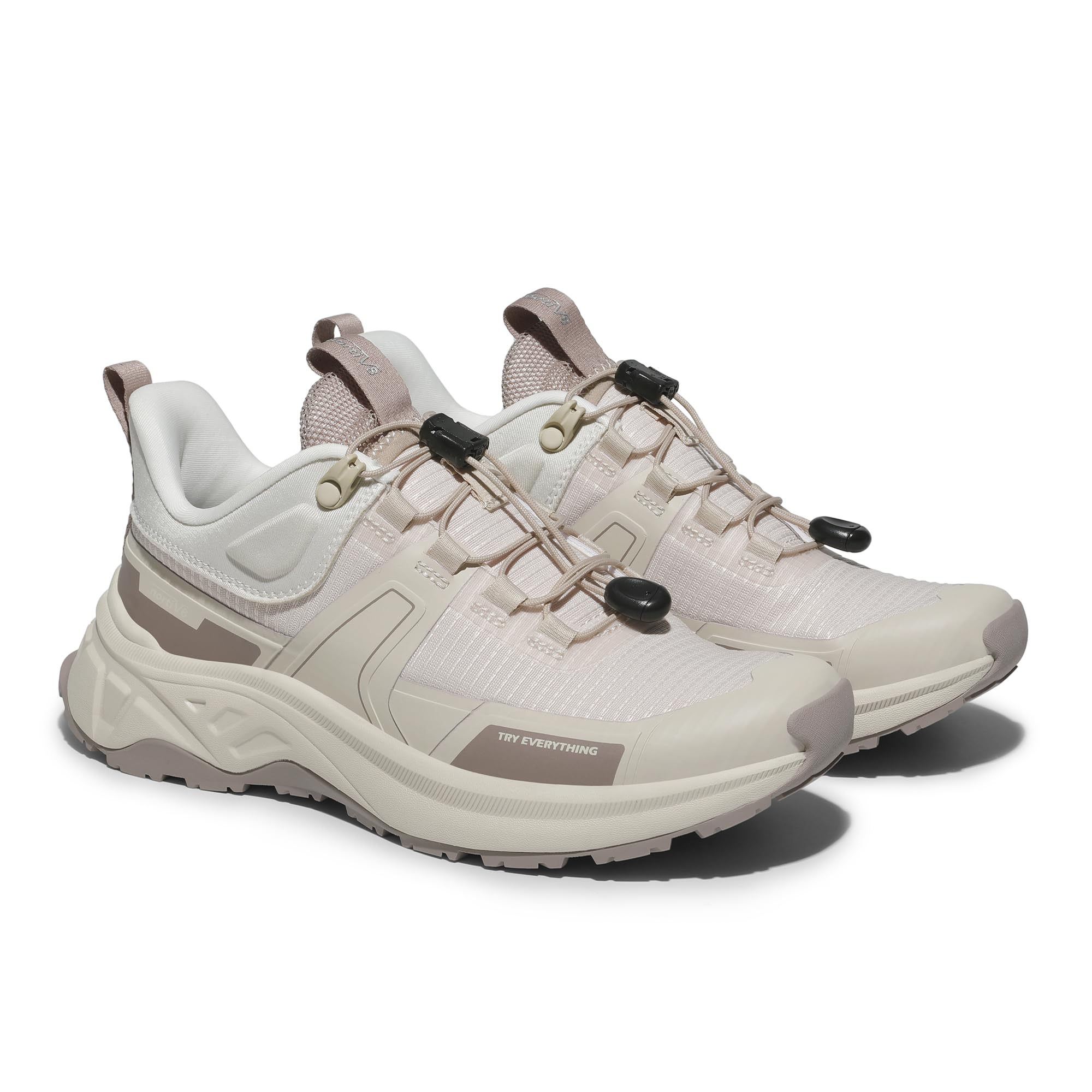 NORTIV 8 Damskie lekkie buty do chodzenia szybkie sznurowanie niski stan buty turystyczne trampki na zewnątrz