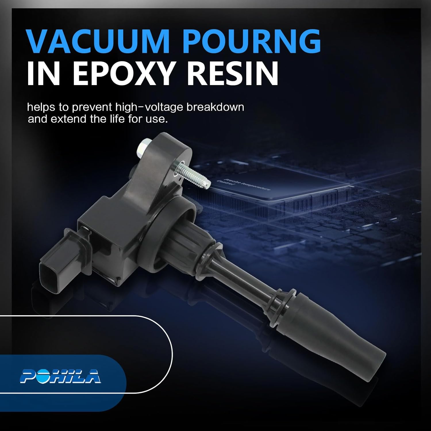UF680 Ignition Coil Pack Compatible with Buick Envision LaCrosse Regal Verano, Cadillac ATS CT6 CTS, Chevy Equinox Impala Malibu Colorado, GMC Acadia Canyon 2.0L 2.4L 2.5L Replace# 5C1884, 4PCS