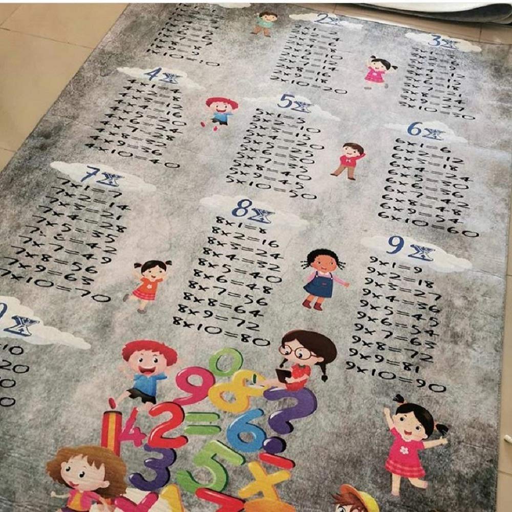 Buy Educational Kids Playing Rug Multiplication Learning Turkish Carpet ...