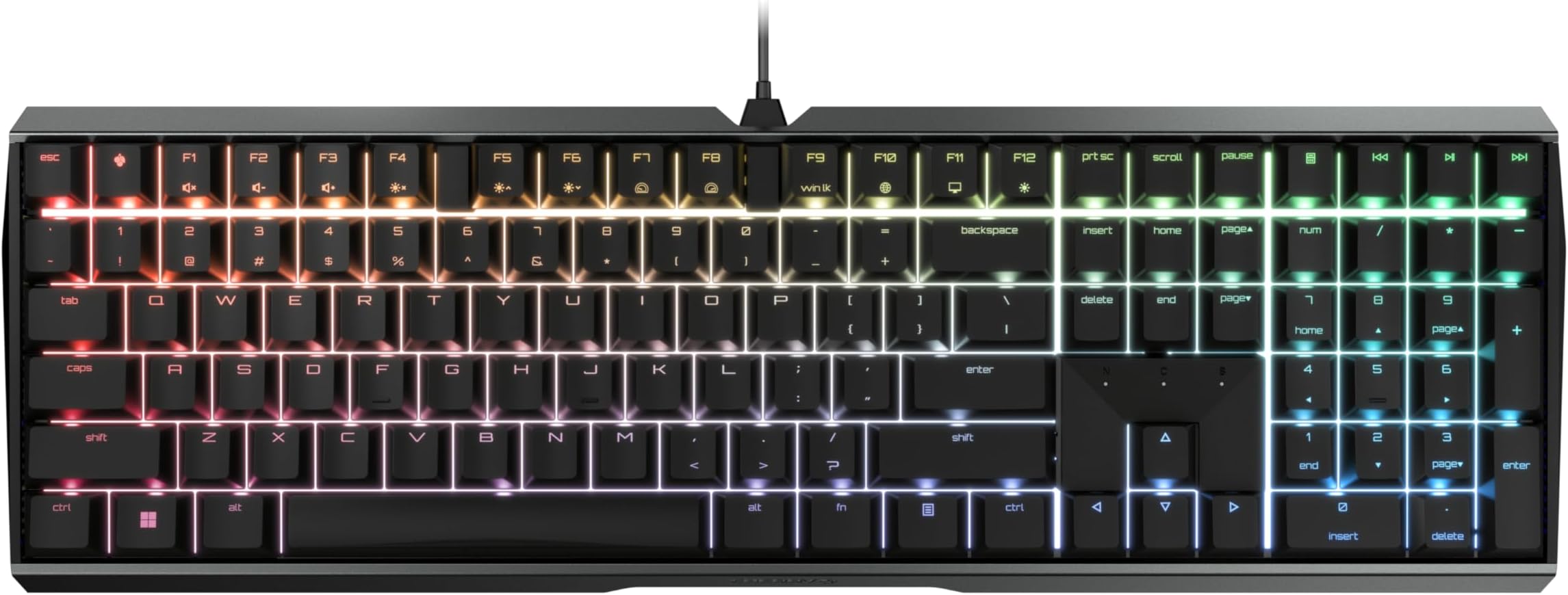 MX Board 3.0 S - Wired Mechanical Keyboard - Aluminum Housing - MX Red Silent -Black - QWERTY