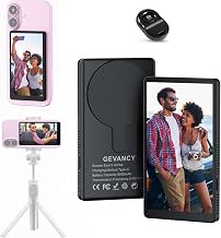 Vlog Selfie Monitor Screen with Touchscreen (5"), 5000mAh Magnetic Phone Vlog Selfie Monitor Screen, Back Camera Monitor Supports 4K 60fps for Vlog Live Stream TikTok, Compatible with iPhone & Android