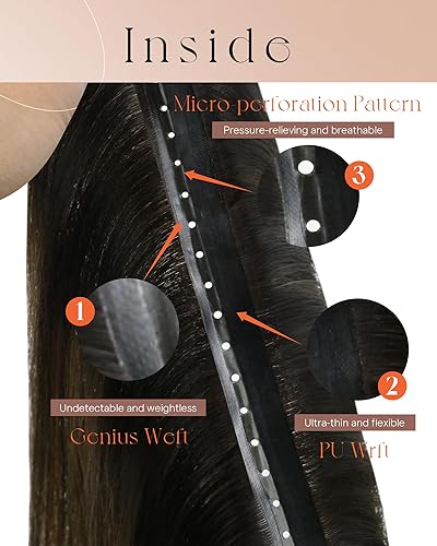 Miniatura 159 de Sunny Hair Extensiones de cabello humano de color marrón para coser, extensiones de cabello humano real, color marrón oscuro, ombré, marrón claro