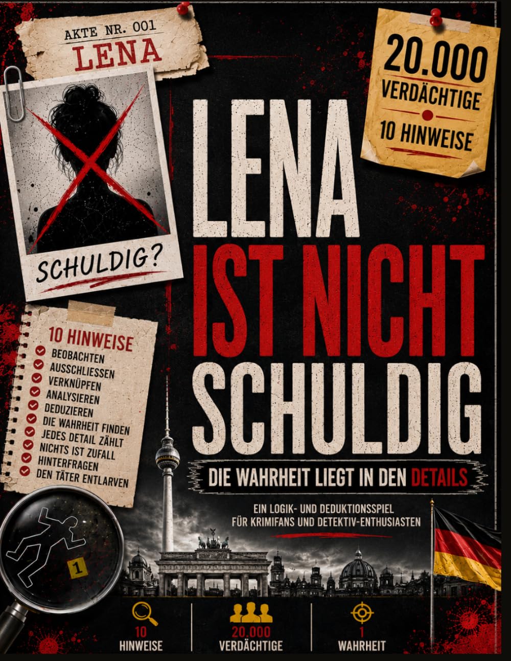 IIena ist nicht schuldig: 20.000 Verdächtige · 10 Hinweise · 1 Einziger Täter