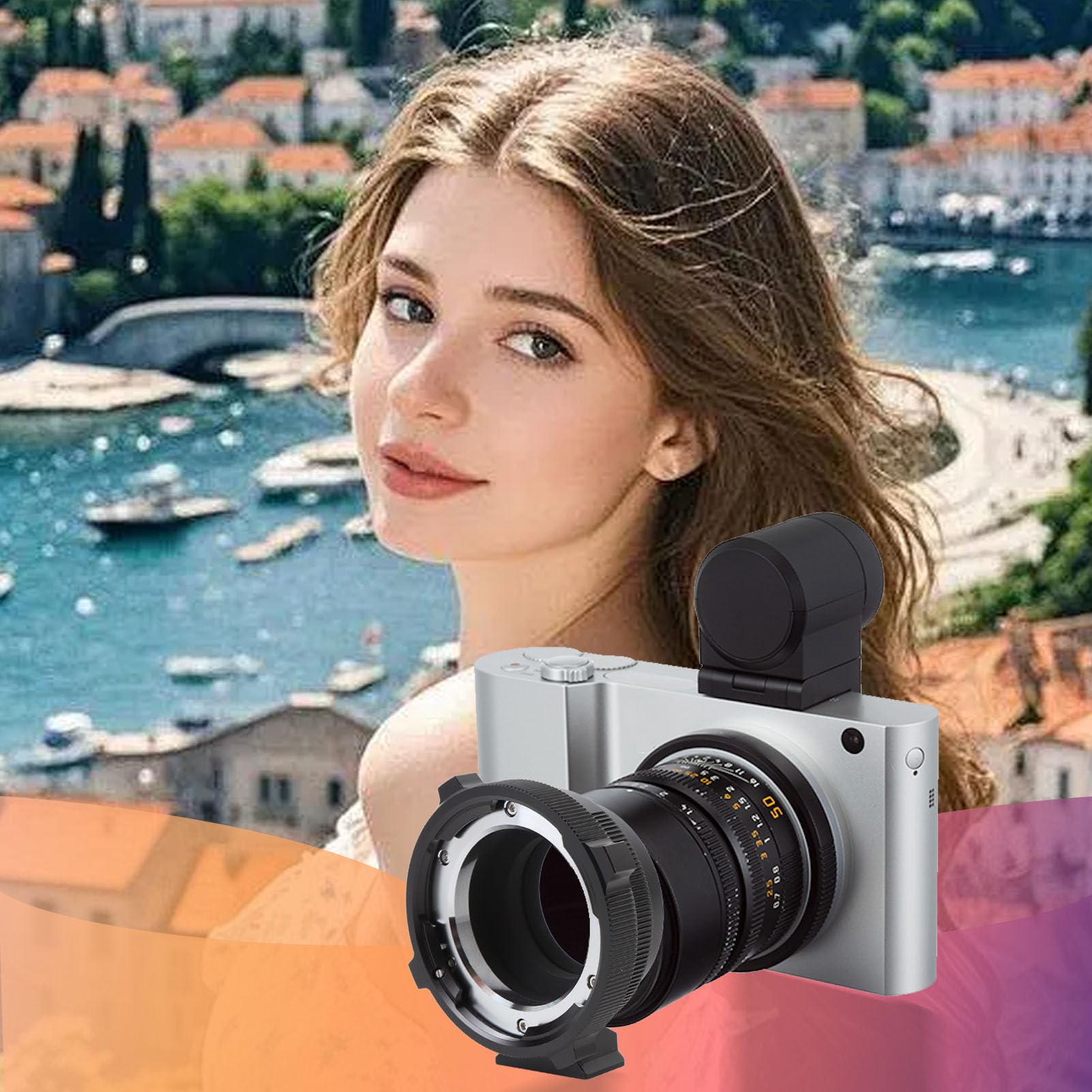 XUMIUZIY Adattatore Obiettivo da PL a L, Lega di Alluminio con Blocco di | Adattatore per obiettivo PL a fotocamera L per Leica T, SL, CL, TL, TL2, SL2, S1, S1R, S1H, S5, fp, fp L