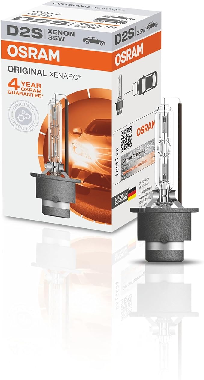 OSRAM 66240 XENARC ORIGINAL - Lámpara de xenón, D2S HID, calidad de equipamiento original OEM, 1 unidad