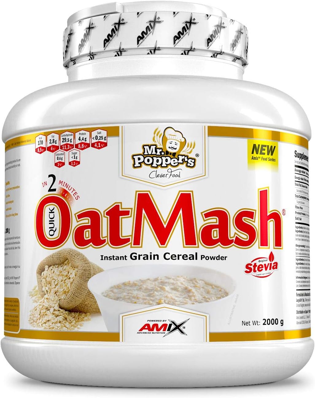 Amix Oatmash-Avena 2 Kg Fresa-Yogurt 2 KG