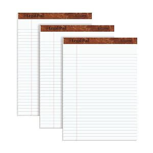TOPS The Legal Pad 8-1 2 x 11-3 4 Inches Perforated White Legal Wide Rule 50 Sheets per