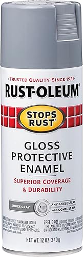 Vista 46 de Rust-Oleum 7776830 - Pintura en aerosol para prevención del óxido, 12 onzas, negro plano