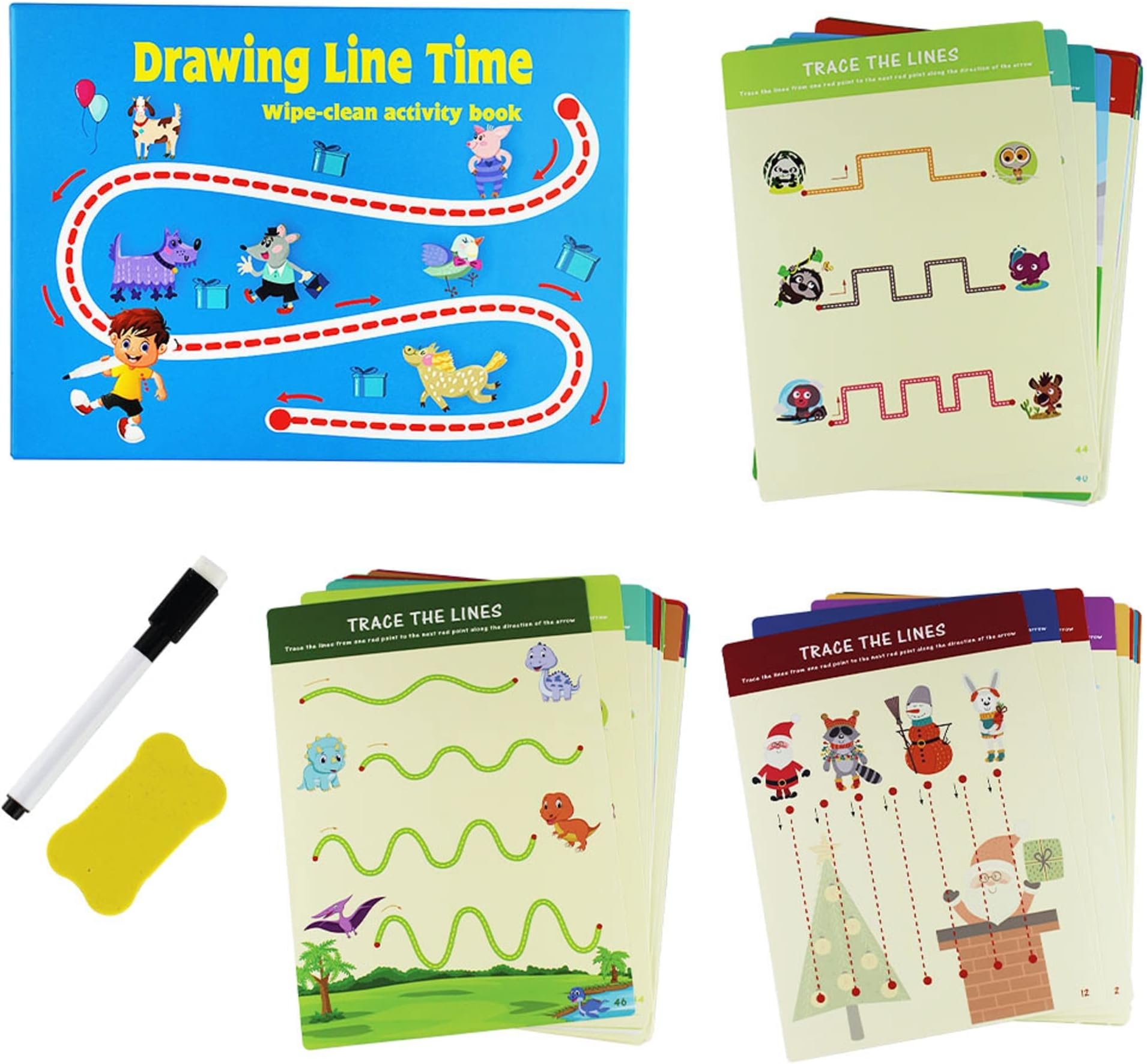 UKRHandwriting First KIt Drawing Lines Writing Activity Book for 2 3 4 5 year old
