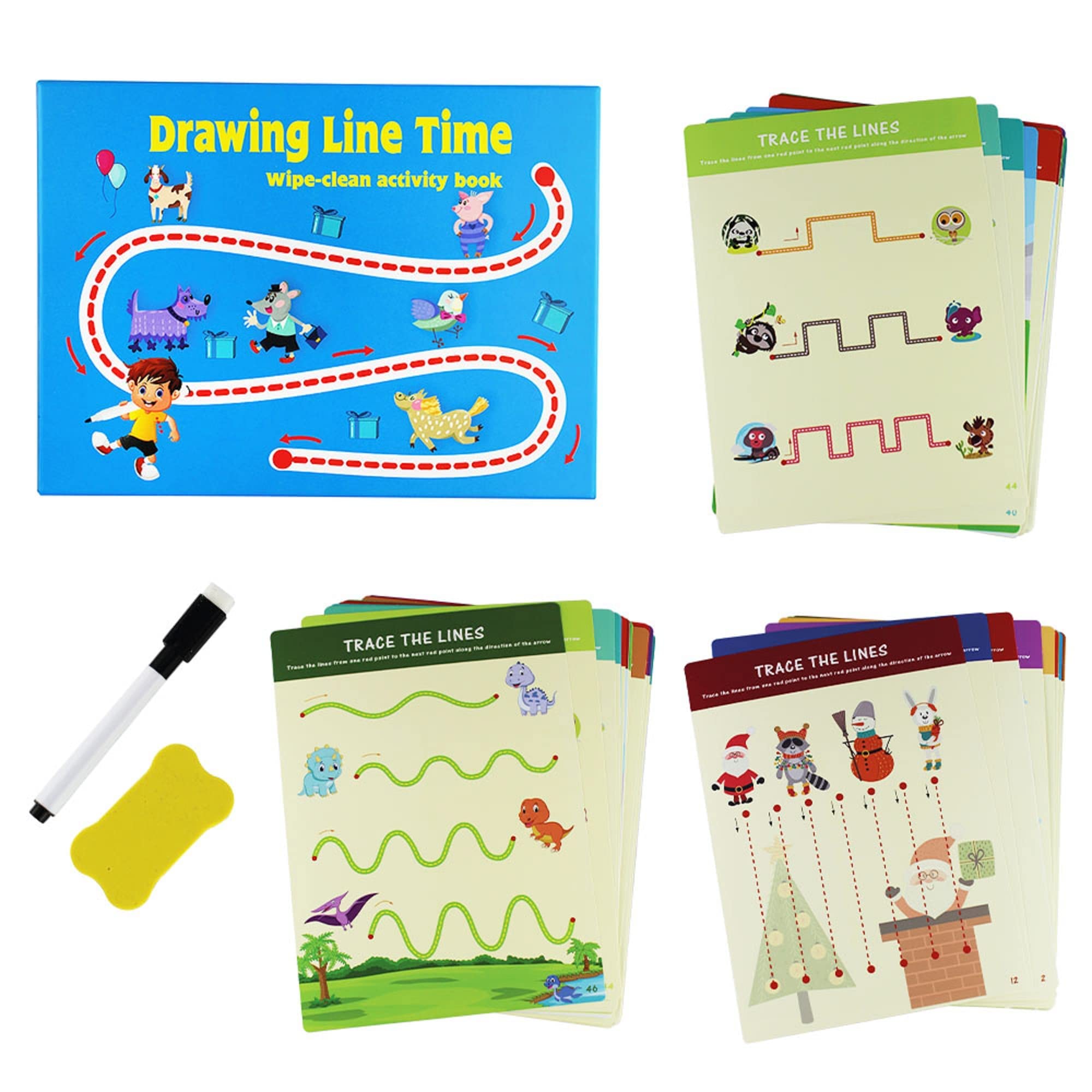 UKRHandwriting First KIt Drawing Lines Writing Activity Book for 2 3 4 5 year old