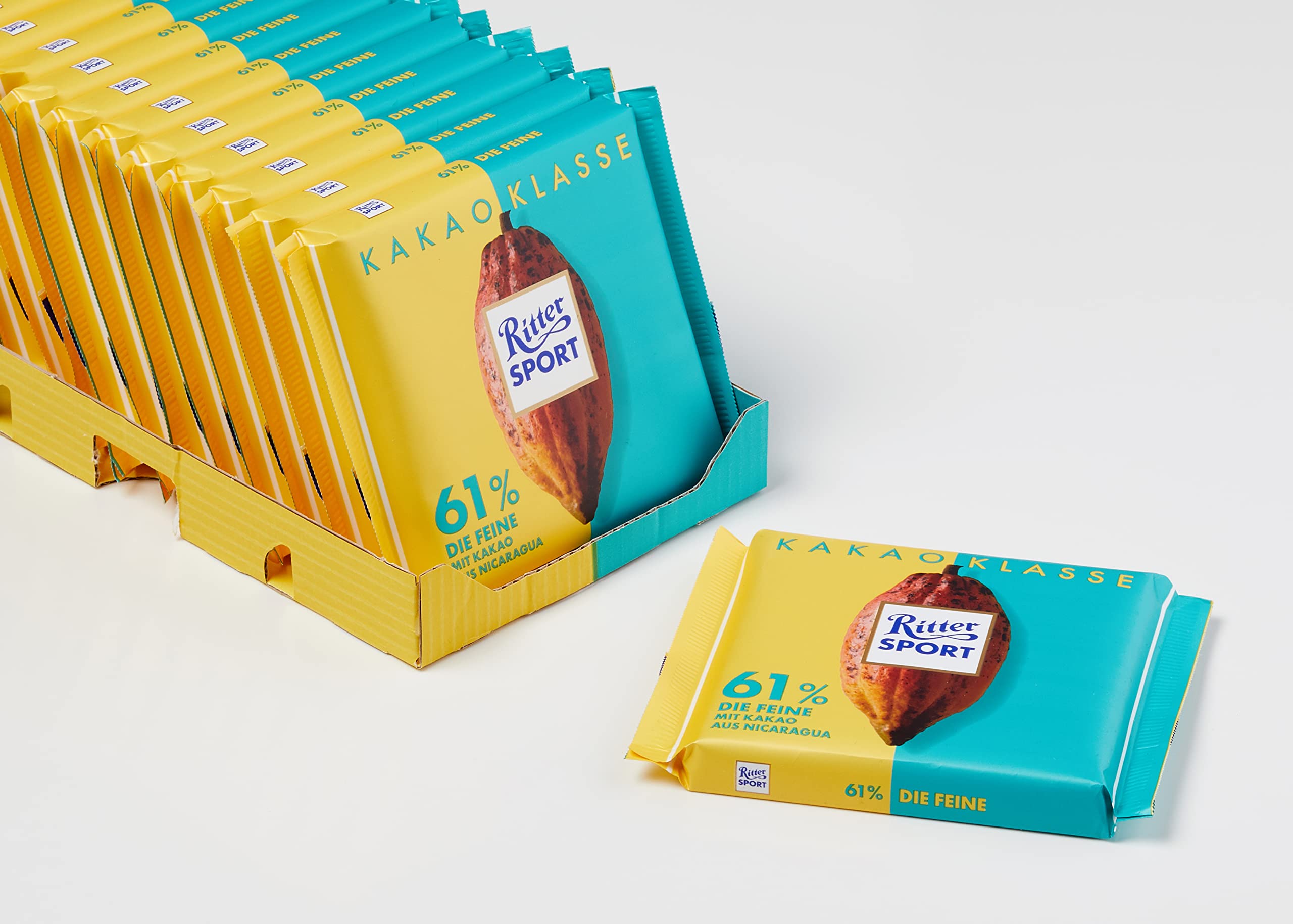 Amazon | リッター・スポーツ リッター カカオ61％ 100g×12枚 | Ritter