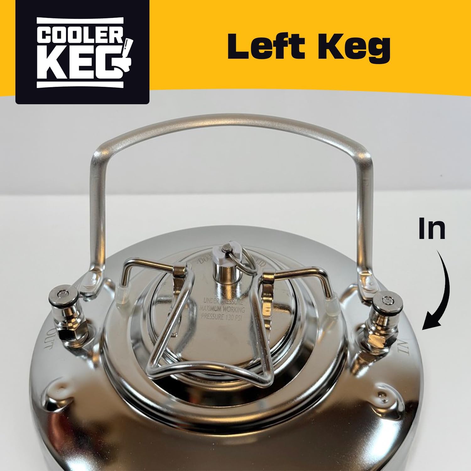 Refillable Keg Set - 3.5 gallon combined capacity, Stainless Steel Kegs for Beer, Cocktails, Mixed Drinks, Cider, Seltzer, Ball Lock, Quick Disconnects 1.75 gal or 6.5 liters or 228 oz each