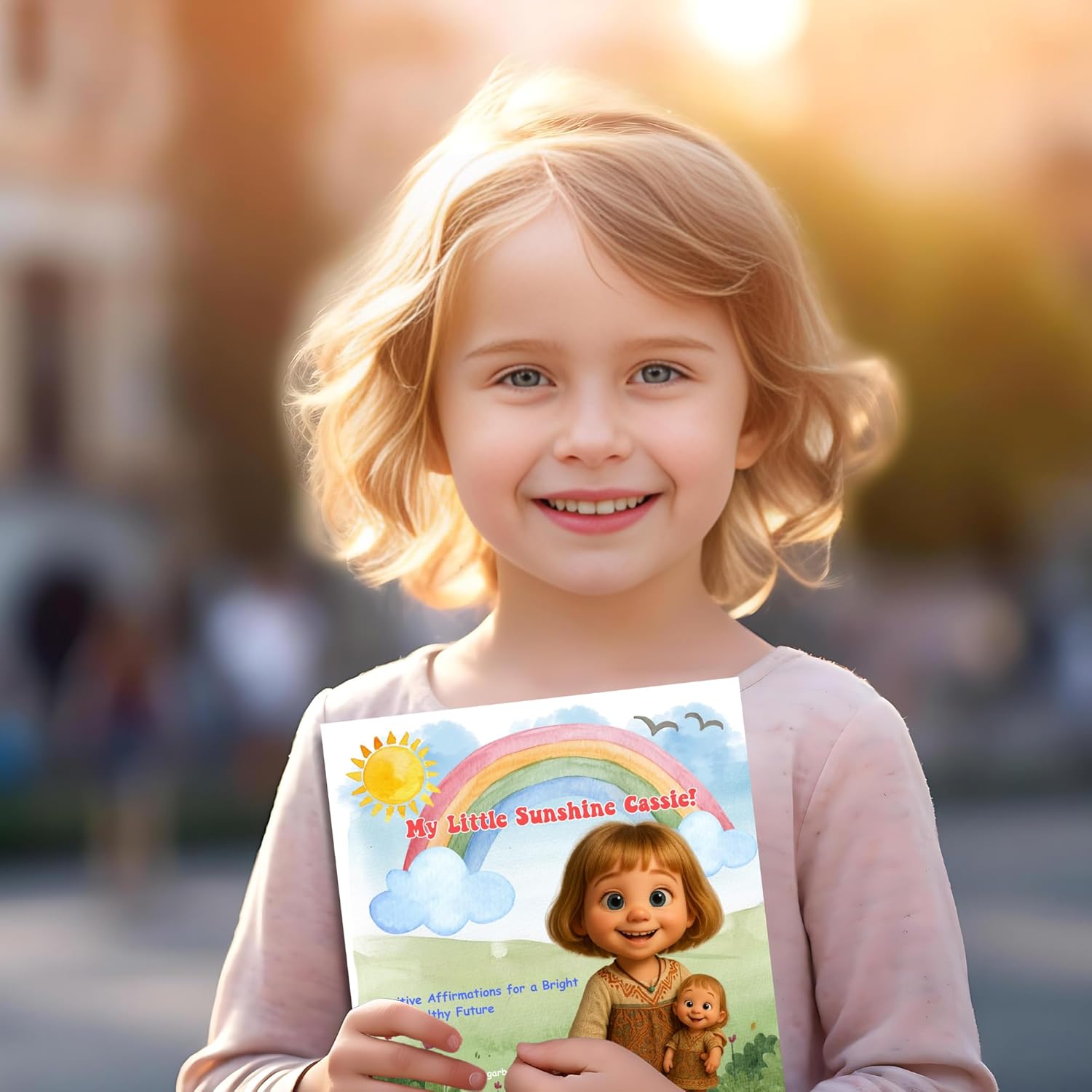 Personalized Kids Storytelling Keepsake Customized 'I Am' Positive Affirmations Book for a Bright and healthy Future- Add Name and Photo | My Little Sunshine | Boho Modern Watercolor used | Simple wording | 8.5 inches | 26 Pages