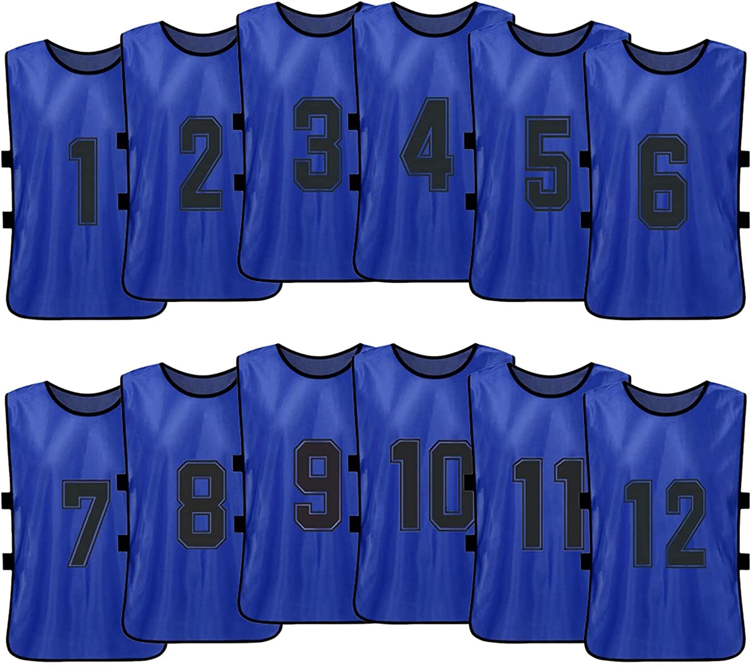 12 Pièces Maillots de Football,Gilets d'entraînement pour équipes,Chasubles pour Enfants,Juniors et Adultes,Chemises de Foot,Dossard Hommes et Femmes 12 Pièces Maillots de Football,Gilets d'entraînement pour équipes,Chasubles pour Enfants,Juniors et Adultes,Chemises de Foot,Dossard Hommes et Femmes