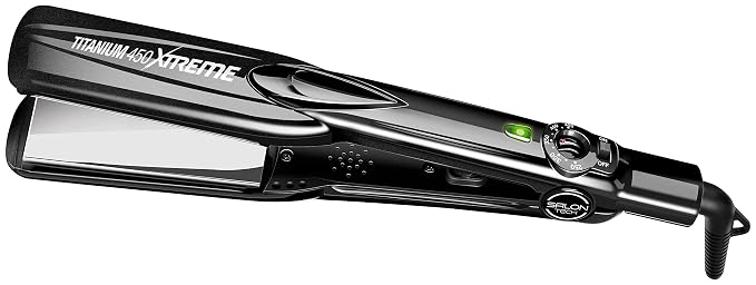 Amazon.com: SALON TECH - TITANIUM 450: Plancha de peluquería profesional  (1.5 pulgadas, 450 grados) : Belleza y Cuidado Personal