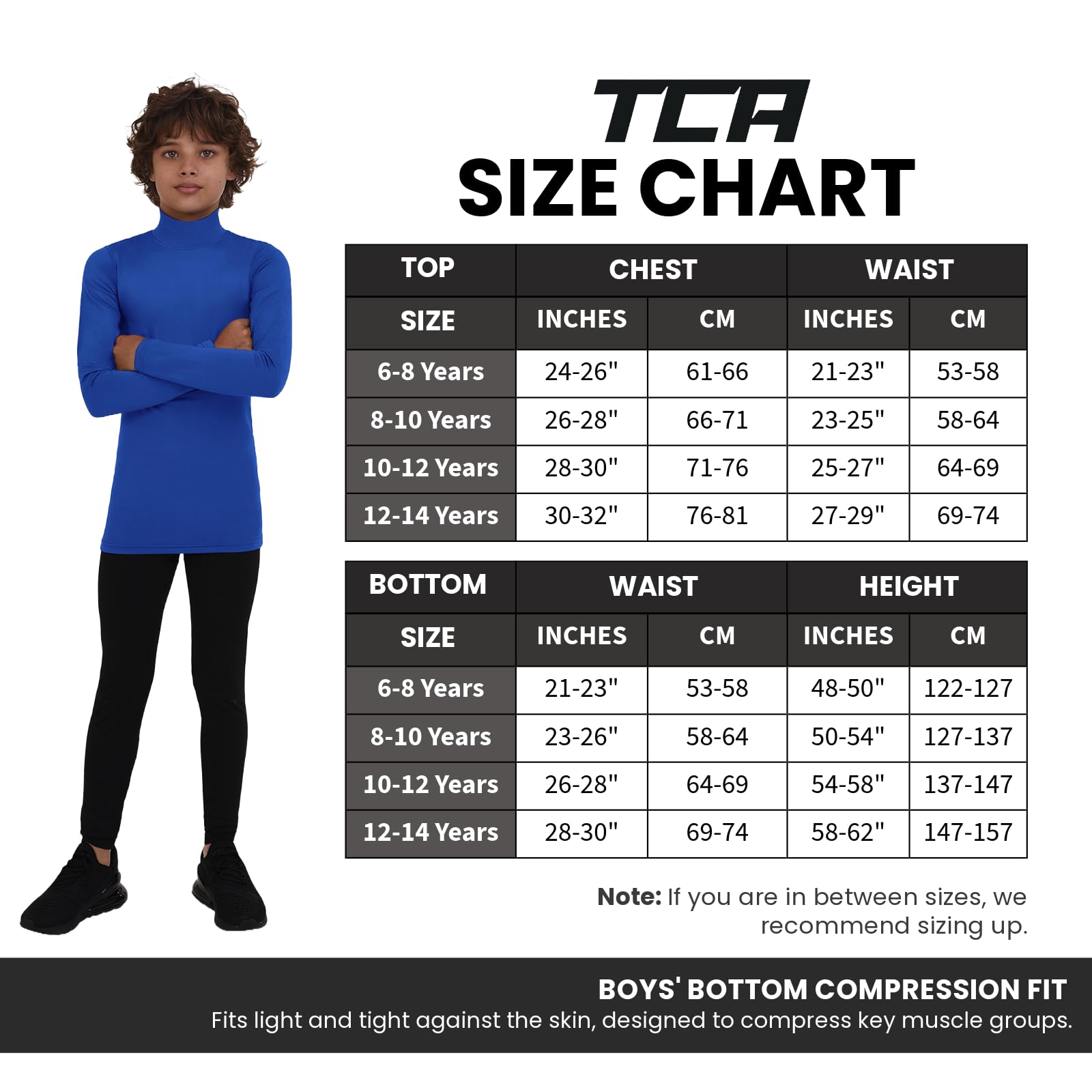 Performance Set de Compression Collants & T-Shirt Couche de Base Thermique Manches Longues pour Homme et Garçon