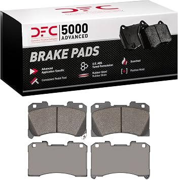 Dynamic Friction Company Front 5000 Advanced Brake Pads - Low Metallic| For 2023-2024 Toyota GR Corolla, 2022-2024 Toyota Yaris